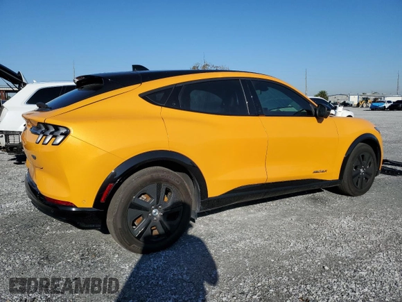 2022 Ford Mustang Mach-E California Route 1 with VIN 3FMTK2SU2NMA12766, listed as a Copart auction lot 46367135 with 22,549 mi miles and Salvage title. Bid and sale history available at DreamBid. Image 3.