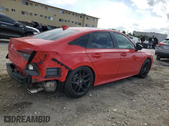 2025 Honda Civic Sedan Sport with VIN 2HGFE2F56SH534551, listed as a Copart auction lot 46915205 with 1,914 mi miles and Salvage Title. Bid and sale history available at carsss.com. Image 3.