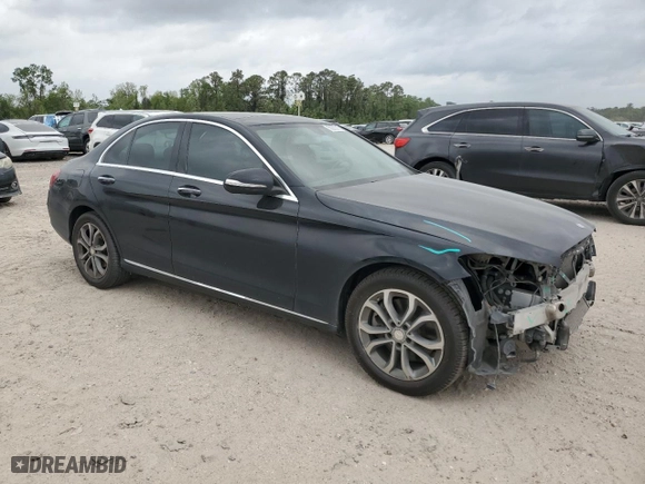 2015 Mercedes-Benz C-Class C 300 with VIN 55SWF4JB2FU046857, listed as a Copart auction lot 50209215 with 112,725 mi miles and Salvage Title. Bid and sale history available at carsss.com. Image 4.