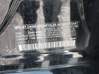 2006 Mercedes-Benz E 320 CDI with VIN WDBUF26J16A936254, listed as a IAAI auction lot 42073427 with 375,857 mi miles and . Bid and sale history available at DreamBid. Image 9.