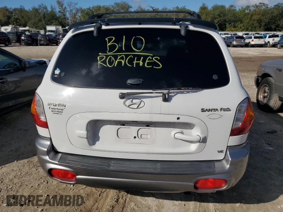 2001 Hyundai Santa Fe GLS with VIN KM8SC83D91U048535, listed as a Copart auction lot 85041184 with 218,621 mi miles and Salvage Title. Bid and sale history available at carsss.com. Image 6.