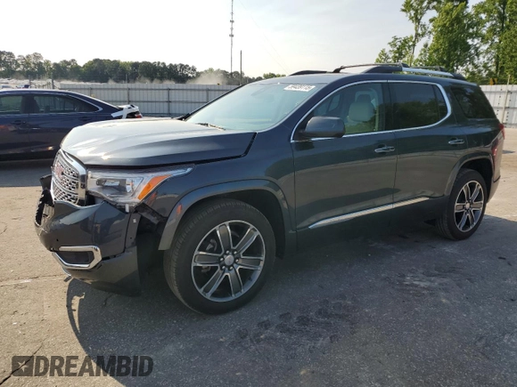 2019 GMC Acadia Denali with VIN 1GKKNXLS1KZ134793, listed as a Copart auction lot 59439115 with 58,427 mi miles and Salvage title. Bid and sale history available at DreamBid. Image 1.