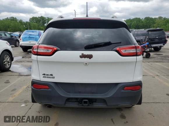 2017 Jeep Cherokee Latitude with VIN 1C4PJMCB0HW504122, listed as a Copart auction lot 55899025 with 115,426 mi miles and Salvage title. Bid and sale history available at DreamBid. Image 6.