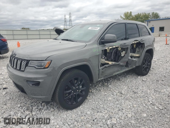2022 Jeep Grand Cherokee WK Laredo E with VIN 1C4RJFAG8NC114305, listed as a Copart auction lot 74889944 with 13,798 mi miles and Salvage Title. Bid and sale history available at carsss.com. Image 1.