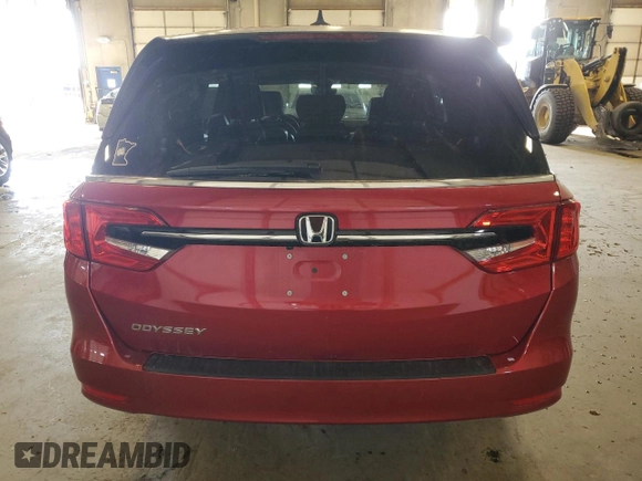 2023 Honda Odyssey EX-L with VIN 5FNRL6H6XPB025574, listed as a Copart auction lot 48046215 with 46,865 mi miles and Salvage Title. Bid and sale history available at carsss.com. Image 6.