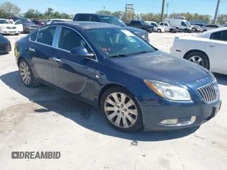 2011 Buick Regal CXL Turbo TO7 with VIN W04G15GVXB1088086, listed as a IAAI auction lot 41746479 with 172,646 mi miles. Bid and sale history available at carsss.com. Image 1.