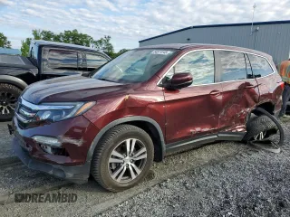 2018 Honda Pilot EX-L with VIN 5FNYF6H60JB033158, listed as a Copart auction lot 54877245 with 68,816 mi miles and Salvage title. Bid and sale history available at DreamBid. Image 1.