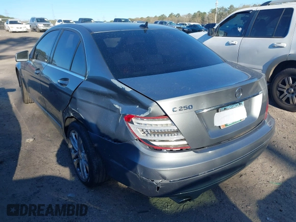 2012 Mercedes-Benz C-Class C 250 Sport with VIN WDDGF4HB4CR239244, listed as a IAAI auction lot 41858881 with 141,310 mi miles. Bid and sale history available at carsss.com. Image 3.