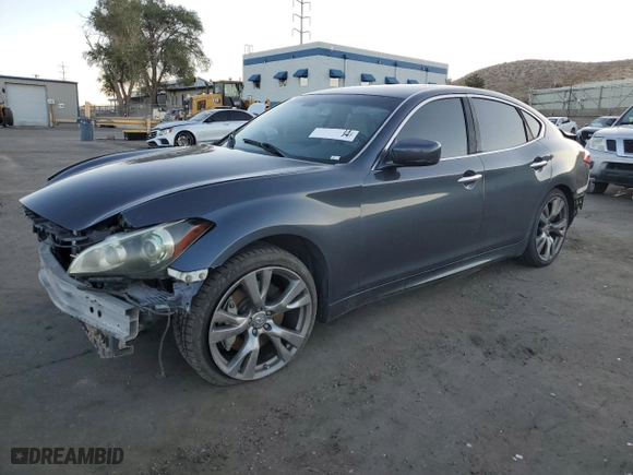 2011 Infiniti M37 with VIN JN1BY1APXBM321805, listed as a Copart auction lot 72192084 with 0 mi miles and Salvage Title. Bid and sale history available at carsss.com. Image 1.