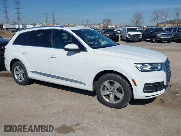 2018 Audi Q7 Premium Plus with VIN WA1LHAF76JD003831, listed as a IAAI auction lot 41781410 with 81,225 mi miles. Bid and sale history available at carsss.com. Image 1.