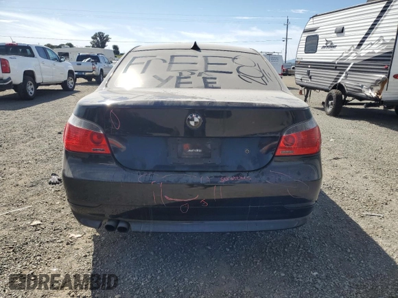 2004 BMW 5 Series 530i with VIN WBANA73534B810197, listed as a Copart auction lot 52813805 with 169,608 mi miles and Salvage Title. Bid and sale history available at DreamBid. Image 6.