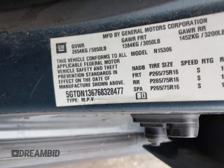 2006 Hummer H3 with VIN 5GTDN136768328477, listed as a IAAI auction lot 41503307 with 186,944 mi miles. Bid and sale history available at carsss.com. Image 9.