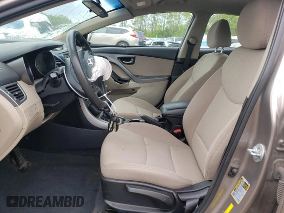 2015 Hyundai Elantra SE z VIN 5NPDH4AE2FH573974, wystawiony jako Copart lot #55944695 z przebiegiem Nie podano mil oraz Szkoda całkowita • Salvage title. Historia ofert i sprzedaży dostępna na DreamBid. Obrazek 7.