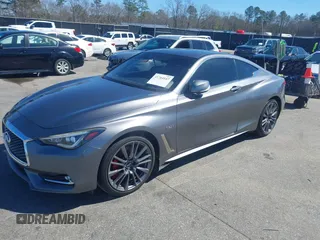 2017 Infiniti Q60 Red Sport 400 with VIN JN1FV7EL6HM700944, listed as a IAAI auction lot 41764147 with 157,211 mi miles and . Bid and sale history available at carsss.com. Image 17.