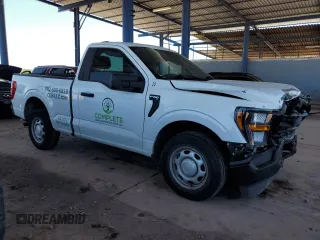 2023 Ford F-150 XL with VIN 1FTMF1C5XPKE35376, listed as a Copart auction lot 57109915 with 25,832 mi miles and Salvage title. Bid and sale history available at DreamBid. Image 4.