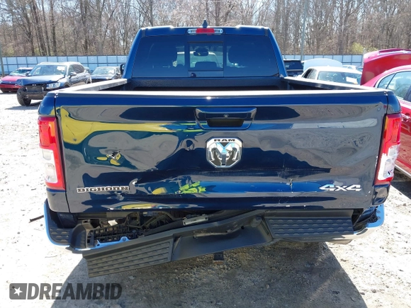 2021 Ram 1500 Big Horn with VIN 1C6RRFBG3MN699537, listed as a IAAI auction lot 41833874 with 45,149 mi miles. Bid and sale history available at carsss.com. Image 17.