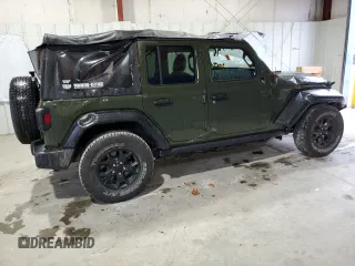2022 Jeep Wrangler Unlimited Sport S with VIN 1C4HJXDN2NW132471, listed as a Copart auction lot 72798144 with 39,106 mi miles and Non Repairable. Bid and sale history available at carsss.com. Image 3.