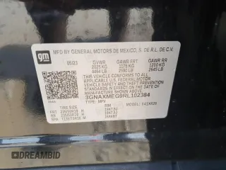 2024 Chevrolet Equinox RS z VIN 3GNAXMEG9RL102384, wystawiony jako Copart lot #60825265 z przebiegiem 21 718 mil mil oraz Szkoda całkowita • Salvage title. Historia ofert i sprzedaży dostępna na DreamBid. Obrazek 13.