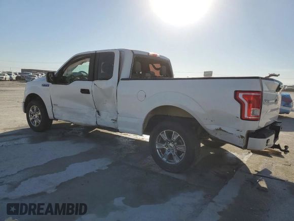 2015 Ford F-150 XL with VIN 1FTEX1CP7FKD96442, listed as a Copart auction lot 46820085 with 156,970 mi miles and Salvage Title. Bid and sale history available at carsss.com. Image 2.