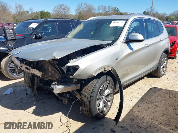 2017 BMW X3 xDrive28i with VIN 5UXWX9C32H0W75875, listed as a IAAI auction lot 41807722 with Not Provided miles and . Bid and sale history available at DreamBid. Image 17.