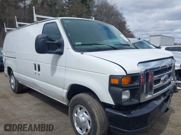 2010 Ford Econoline Cargo Commercial with VIN 1FTNE1EW0ADA90738, listed as a IAAI auction lot 42038940 with 183,195 mi miles and . Bid and sale history available at DreamBid. Image 1.
