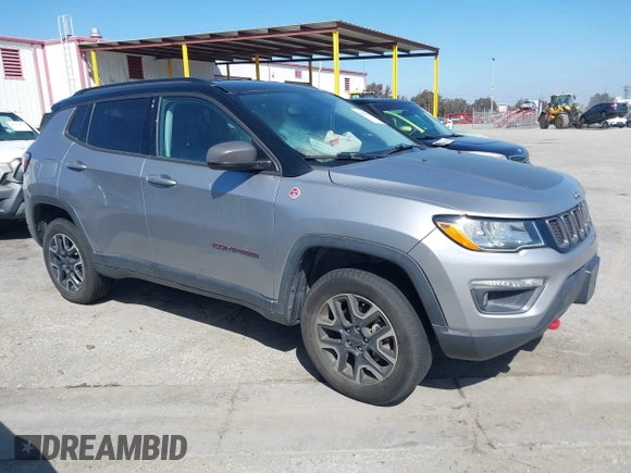 2019 Jeep Compass Trailhawk with VIN 3C4NJDDBXKT627350, listed as a IAAI auction lot 41803263 with 63,768 mi miles and . Bid and sale history available at DreamBid. Image 13.