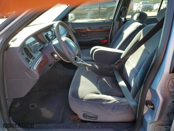 2001 Mercury Grand Marquis GS with VIN 2MEFM74W51X684843, listed as a Copart auction lot 45522045 with 168,312 mi miles and Clean Title. Bid and sale history available at carsss.com. Image 7.