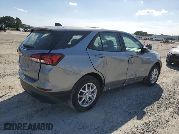 2024 Chevrolet Equinox LS z VIN 3GNAXHEG2RL139025, wystawiony jako Copart lot #55295365 z przebiegiem 15 901 mil mil oraz Szkoda całkowita • Salvage title. Historia ofert i sprzedaży dostępna na DreamBid. Obrazek 3.