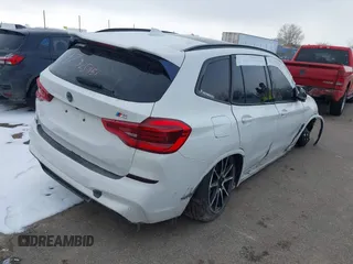 2020 BMW X3 M Competition with VIN 5YMTS0C00LLT10307, listed as a IAAI auction lot 41325451 with 1 mi miles. Bid and sale history available at carsss.com. Image 4.