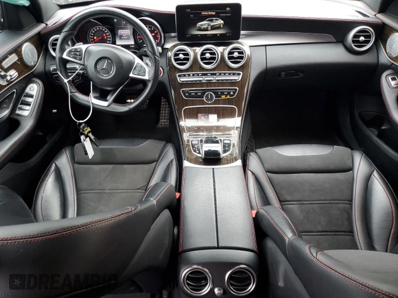 2017 Mercedes-Benz C 43 AMG with VIN 55SWF6EB3HU195318, listed as a Copart auction lot 57625645 with 67,974 mi miles and Salvage title. Bid and sale history available at DreamBid. Image 8.