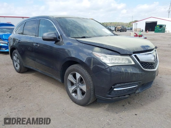 2016 Acura MDX with VIN 5FRYD3H23GB014967, listed as a IAAI auction lot 41929935 with 256,698 mi miles. Bid and sale history available at carsss.com. Image 1.