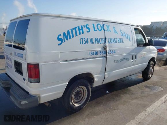 2007 Ford Econoline Cargo Commercial with VIN 1FTNE14WX7DA06614, listed as a IAAI auction lot 41993688 with Not Provided miles and . Bid and sale history available at DreamBid. Image 4.