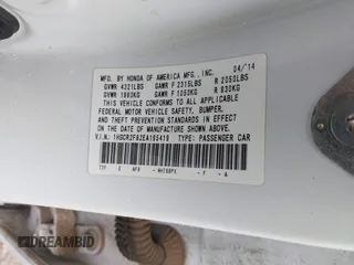 2014 Honda Accord EX-L with VIN 1HGCR2F82EA195419, listed as a IAAI auction lot 41967410 with 228,604 mi miles and . Bid and sale history available at carsss.com. Image 9.