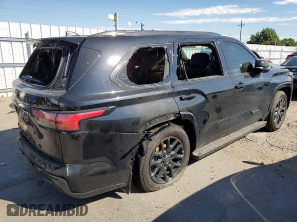 2024 Toyota Sequoia SR5 with VIN 7SVAAABAXRX034440, listed as a Copart auction lot 62463604 with 0 mi miles and Salvage Title. Bid and sale history available at carsss.com. Image 3.