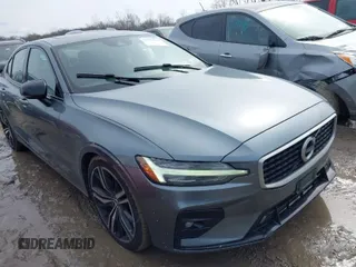 2019 Volvo S60 R-Design with VIN 7JRA22TM8KG015320, listed as a IAAI auction lot 41735518 with 111,068 mi miles. Bid and sale history available at carsss.com. Image 1.