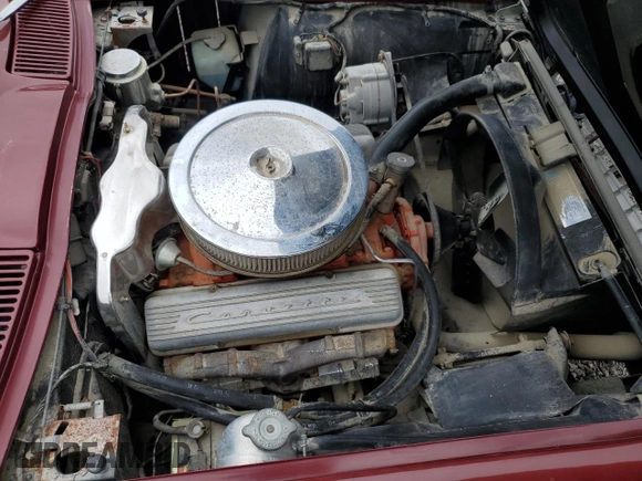 1966 Chevrolet Corvette with VIN 19467S100275, listed as a Copart auction lot 61410885 with 75,916 mi miles and Non repairable. Bid and sale history available at DreamBid. Image 11.