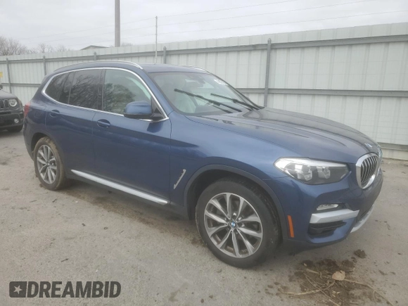 2019 BMW X3 xDrive30i with VIN 5UXTR9C59KLE11205, listed as a Copart auction lot 49008155 with Not Provided miles and Salvage Title. Bid and sale history available at DreamBid. Image 4.