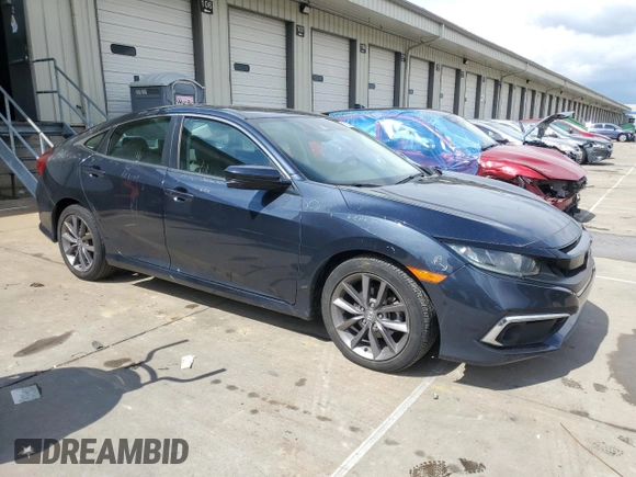 2019 Honda Civic EX-L z VIN 19XFC1F7XKE009097, wystawiony jako Copart lot #56054825 z przebiegiem 72 868 mil mil oraz Szkoda całkowita • Salvage title. Historia ofert i sprzedaży dostępna na DreamBid. Obrazek 4.