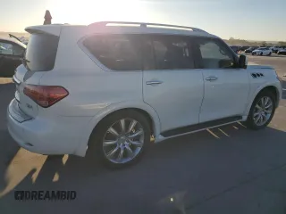2012 Infiniti QX56 7-passenger with VIN JN8AZ2NF5C9519472, listed as a Copart auction lot 76924184 with 0 mi miles and Non Repairable. Bid and sale history available at carsss.com. Image 3.