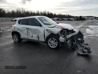 2014 Nissan Juke SV with VIN JN8AF5MV1ET360040, listed as a Copart auction lot 43237315 with Not Provided miles and Salvage Title. Bid and sale history available at DreamBid. Image 4.