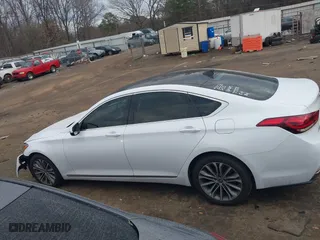 2016 Hyundai Genesis 3.8L with VIN KMHGN4JE7GU115307, listed as a IAAI auction lot 41457690 with 55,515 mi miles. Bid and sale history available at carsss.com. Image 14.