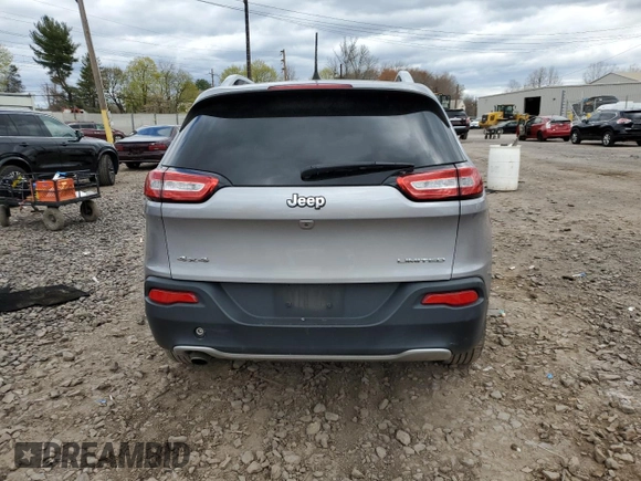 2017 Jeep Cherokee Limited with VIN 1C4PJMDB5HD226697, listed as a Copart auction lot 52945615 with Not Provided miles and Salvage Title. Bid and sale history available at DreamBid. Image 6.