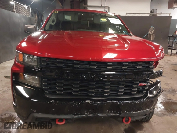 2021 Chevrolet Silverado 1500 Custom Trail Boss with VIN 1GCPYCEF1MZ386922, listed as a IAAI auction lot 41858403 with 61,155 mi miles and . Bid and sale history available at DreamBid. Image 12.