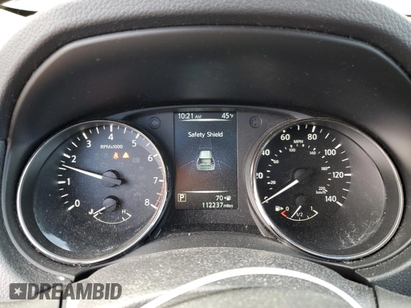2017 Nissan Rogue SV with VIN KNMAT2MV4HP580269, listed as a Copart auction lot 45272165 with 112,237 mi miles and Salvage Title. Bid and sale history available at carsss.com. Image 9.