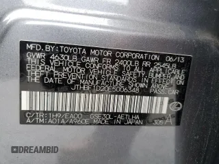 2014 Lexus IS 250 z VIN JTHBF1D20E5006348, wystawiony jako Copart lot #49318865 z przebiegiem 145 191 mil mil oraz Szkody całkowita. Historia ofert i sprzedaży dostępna na DreamBid. Obrazek 14.