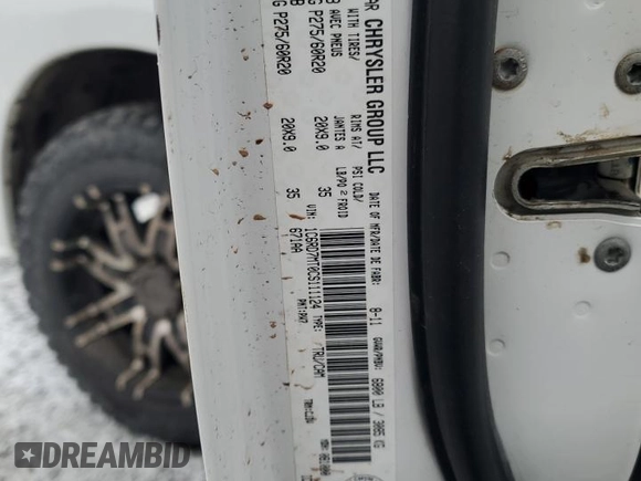 2012 Ram 1500 Sport с VIN 1C6RD7MT0CS111124, выставлен на аукционе Copart как лот 42159795 с пробегом 144 746 миль миль и На запчасти • Non repairable. История ставок и продаж доступна на DreamBid. Изображение 12.