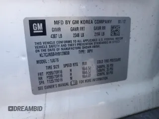 2017 Chevrolet Trax LS with VIN KL7CJNSB4HB128650, listed as a Copart auction lot 46163455 with 61,652 mi miles and Salvage Title. Bid and sale history available at carsss.com. Image 13.