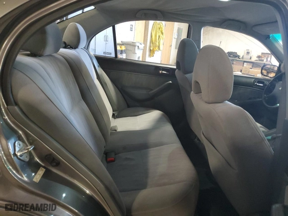 2005 Honda Civic Sdn LX with VIN 2HGES16555H615916, listed as a Copart auction lot 51235695 with 134,184 mi miles and Salvage Title. Bid and sale history available at carsss.com. Image 10.