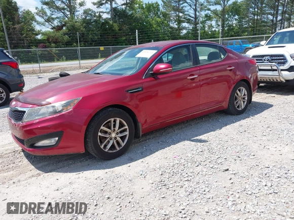 2013 Kia Optima LX z VIN 5XXGM4A73DG187566, wystawiony jako IAAI lot #42136713 z przebiegiem 73 406 mil mil oraz . Historia ofert i sprzedaży dostępna na DreamBid. Obrazek 2.