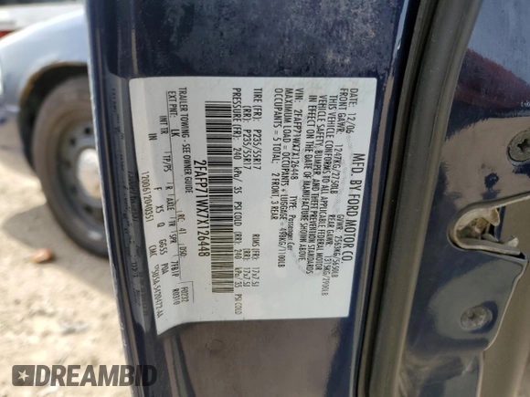 2007 Ford Police Interceptor с VIN 2FAFP71WX7X126448, выставлен на аукционе Copart как лот 57468085 с пробегом 127 368 миль миль и Списание • Salvage title. История ставок и продаж доступна на DreamBid. Изображение 12.